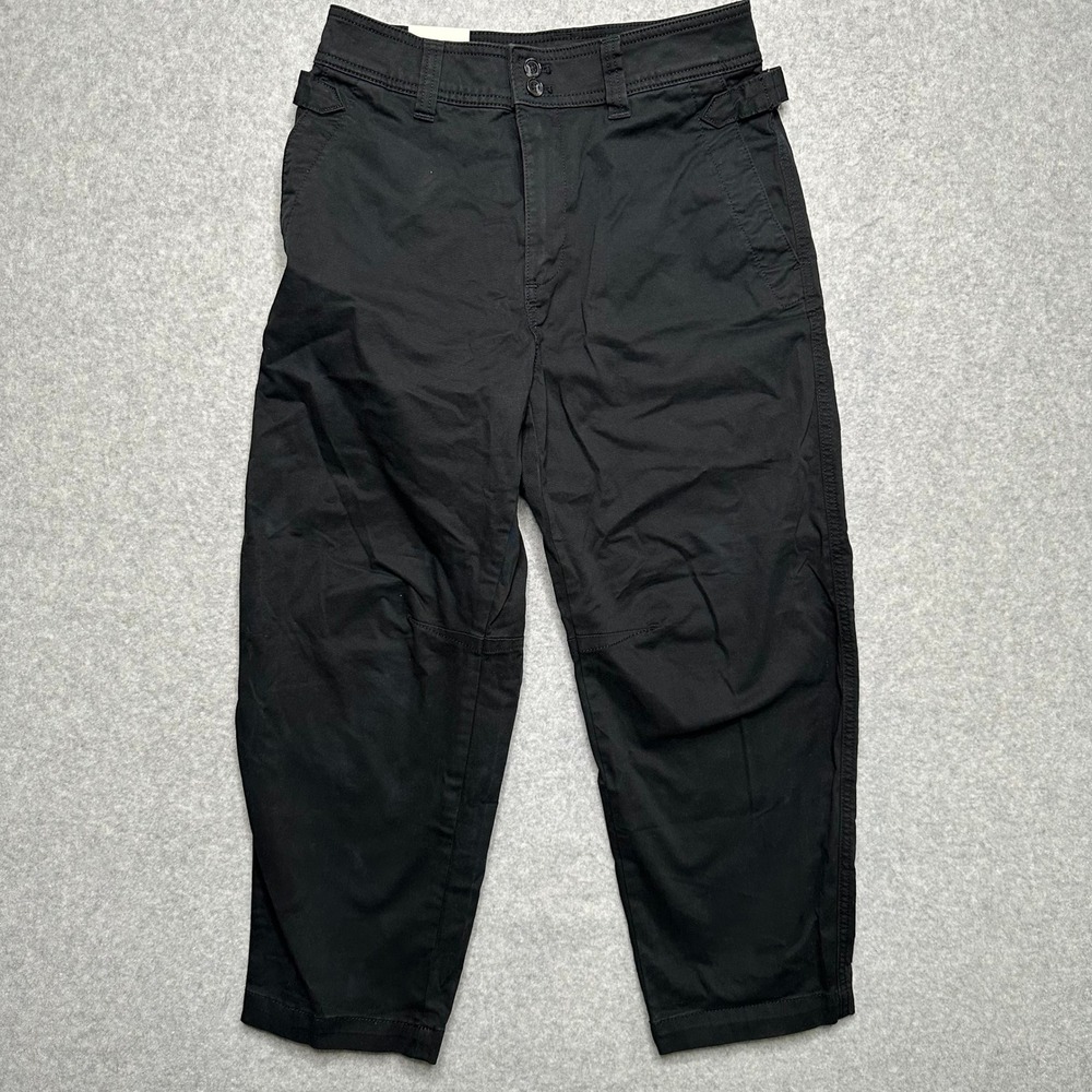Banana Republic Barrel High-Rise Ankle Pant Black Petite 4 NWT‎ 512874-01-1